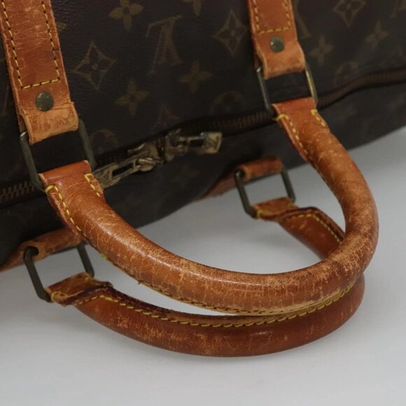 LOUIS VUITTON Monogram Keepall Bandouliere 55 Boston Bag M41414 LV Auth BD1228 - Picture 9 of 16